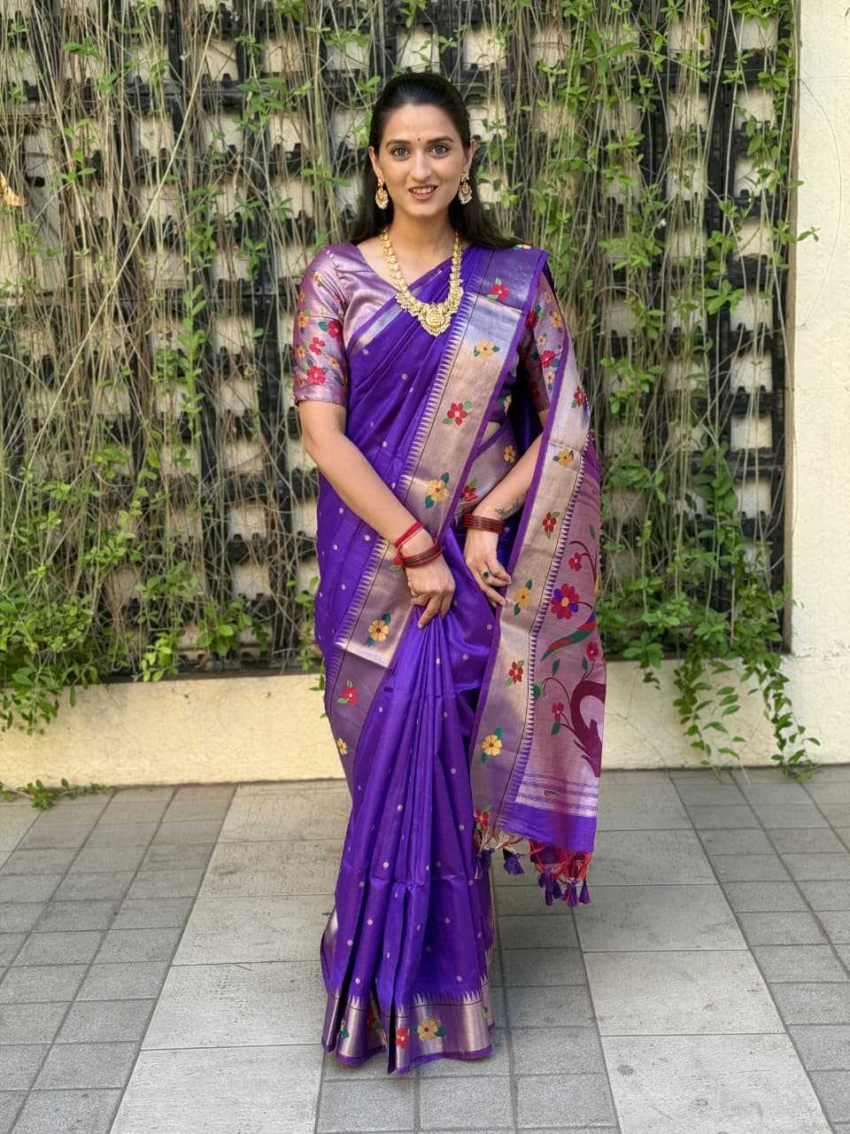 Phoolmala Paithani Soft Silk Saree