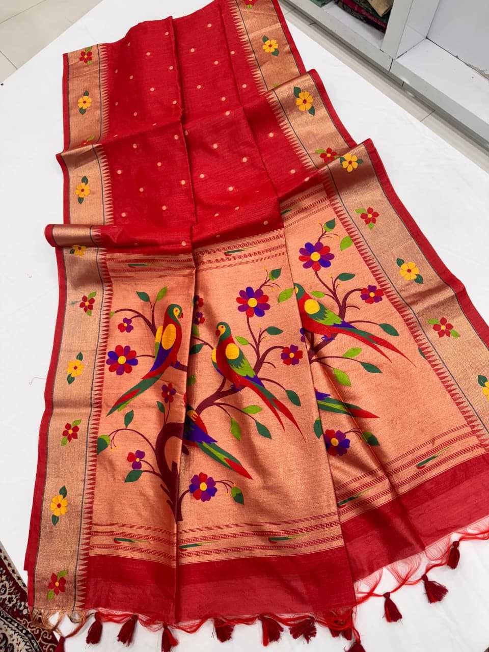 Phoolmala Paithani Soft Silk Saree