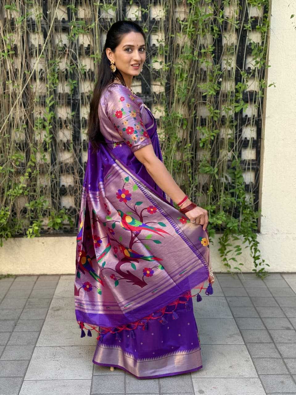 Phoolmala Paithani Soft Silk Saree