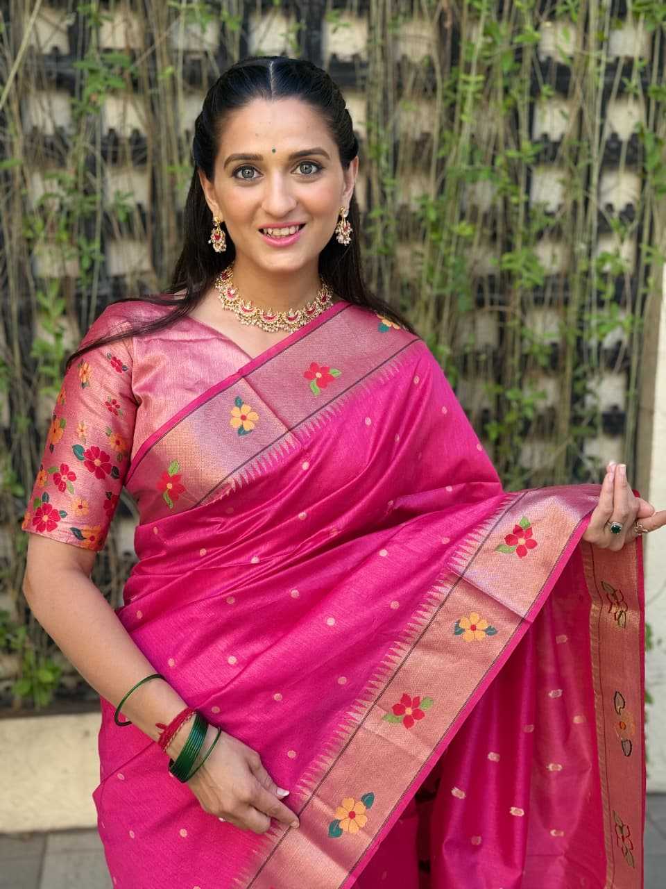 Phoolmala Paithani Soft Silk Saree