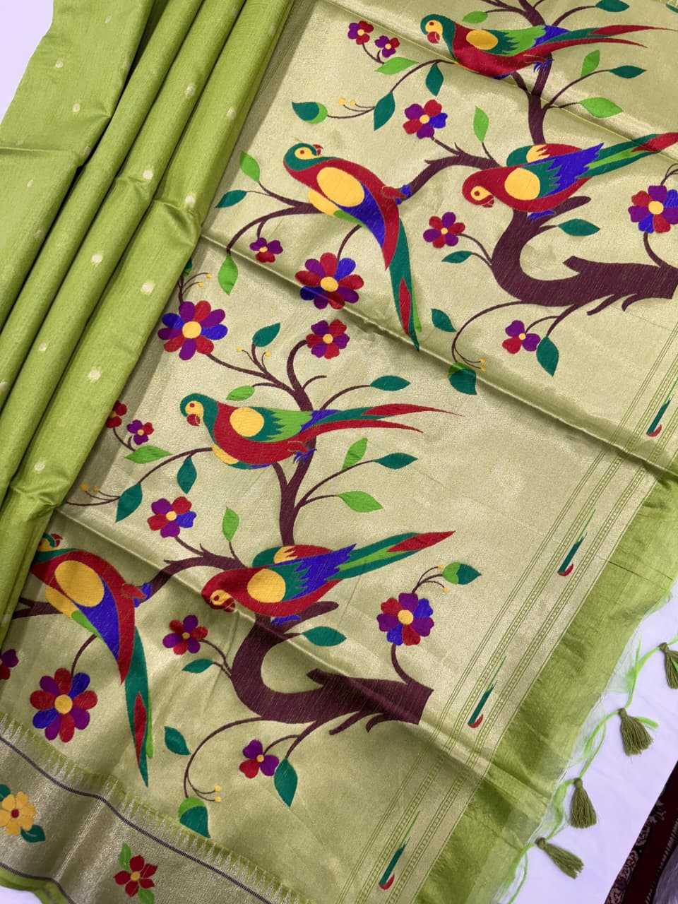 Phoolmala Paithani Soft Silk Saree