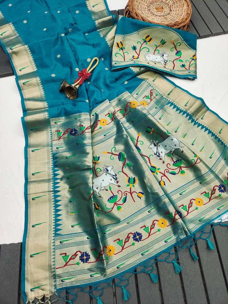 Pichwai Paithani Silk Saree