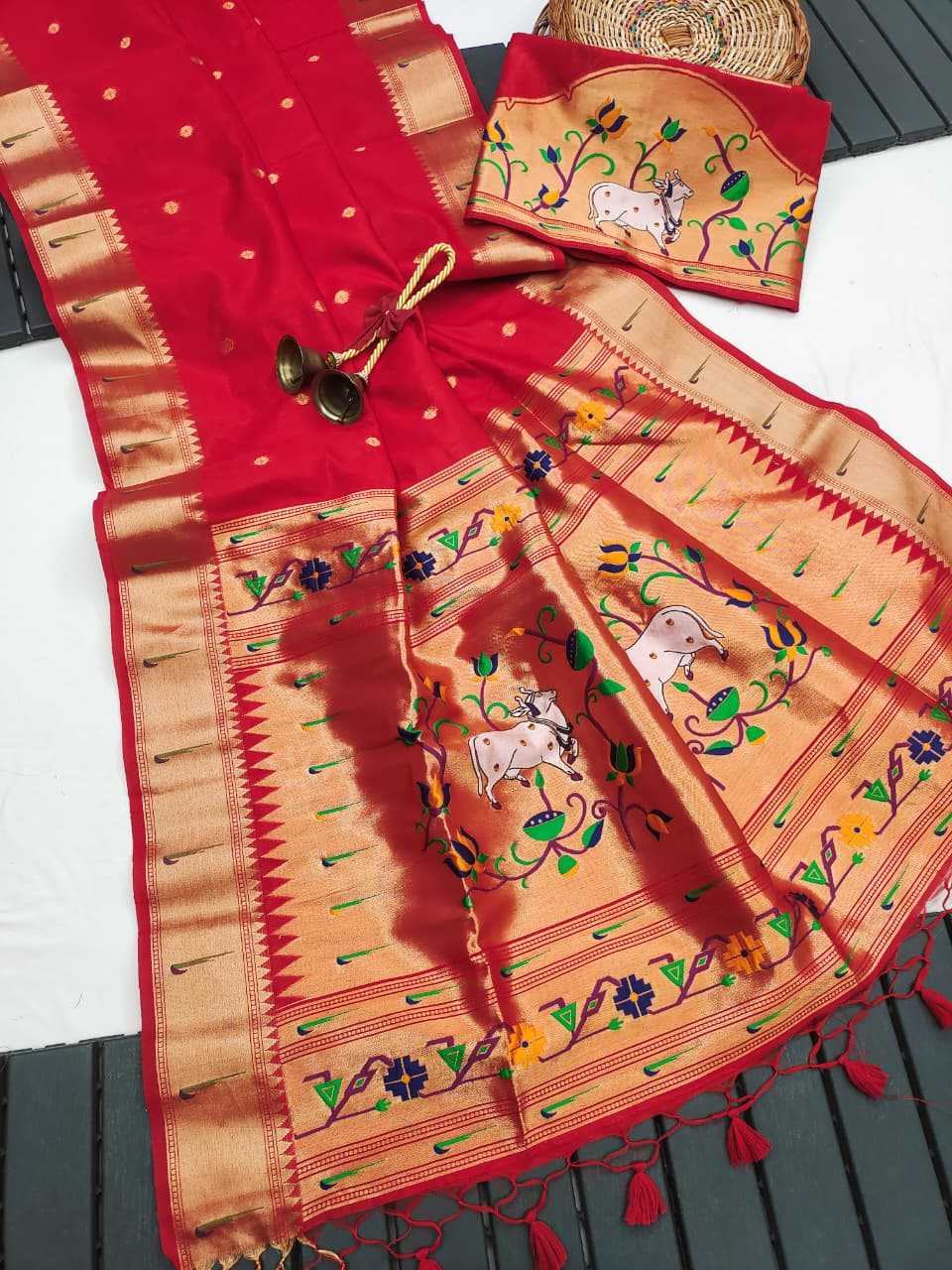 Pichwai Paithani Silk Saree