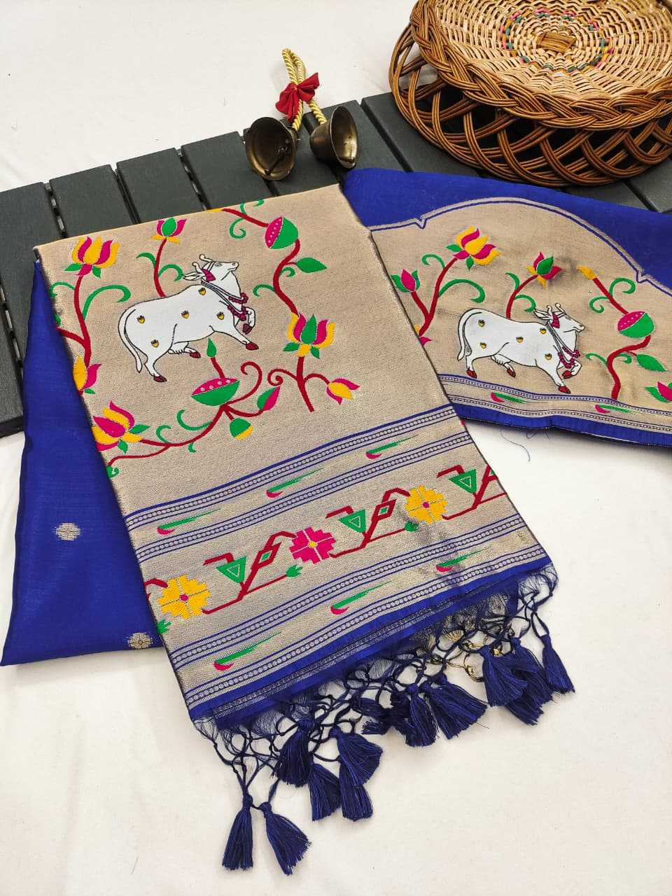 Pichwai Paithani Silk Saree