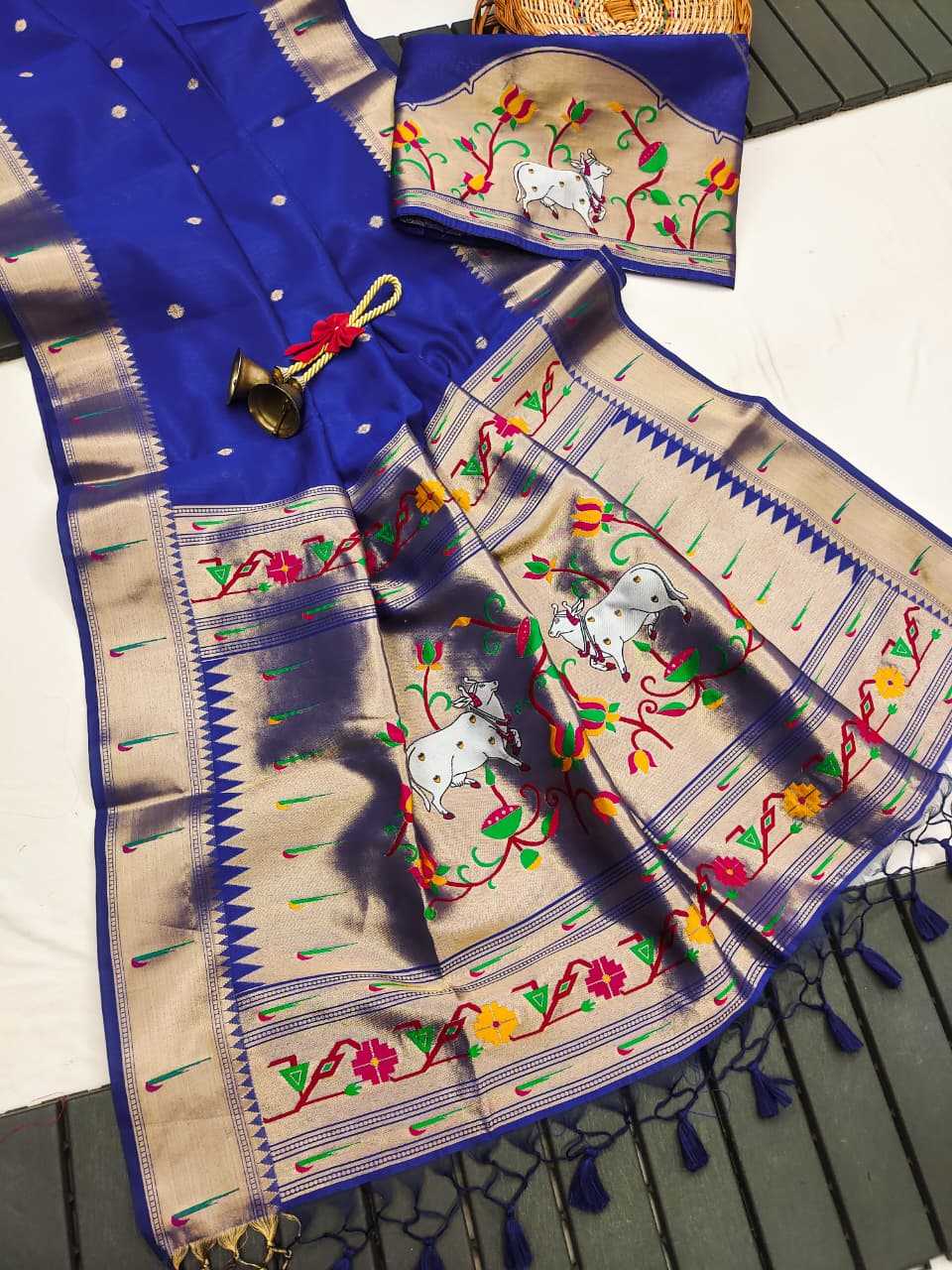 Pichwai Paithani Silk Saree