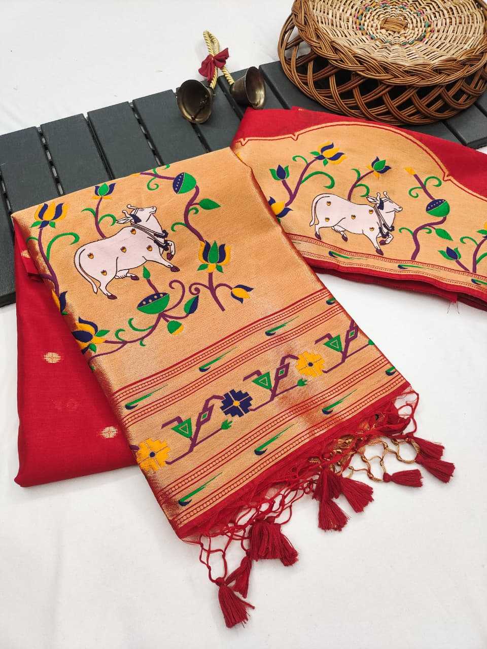 Pichwai Paithani Silk Saree