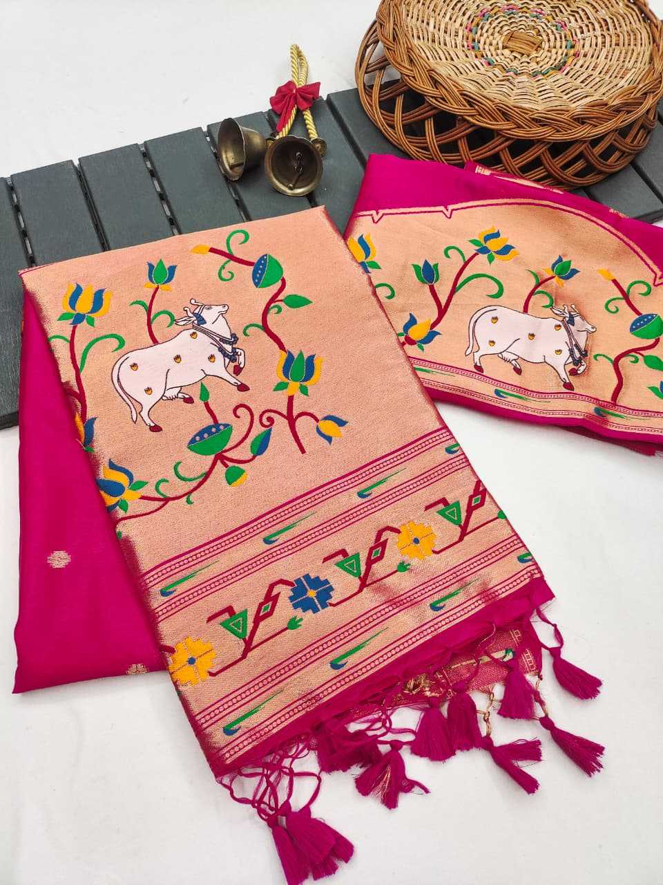 Pichwai Paithani Silk Saree