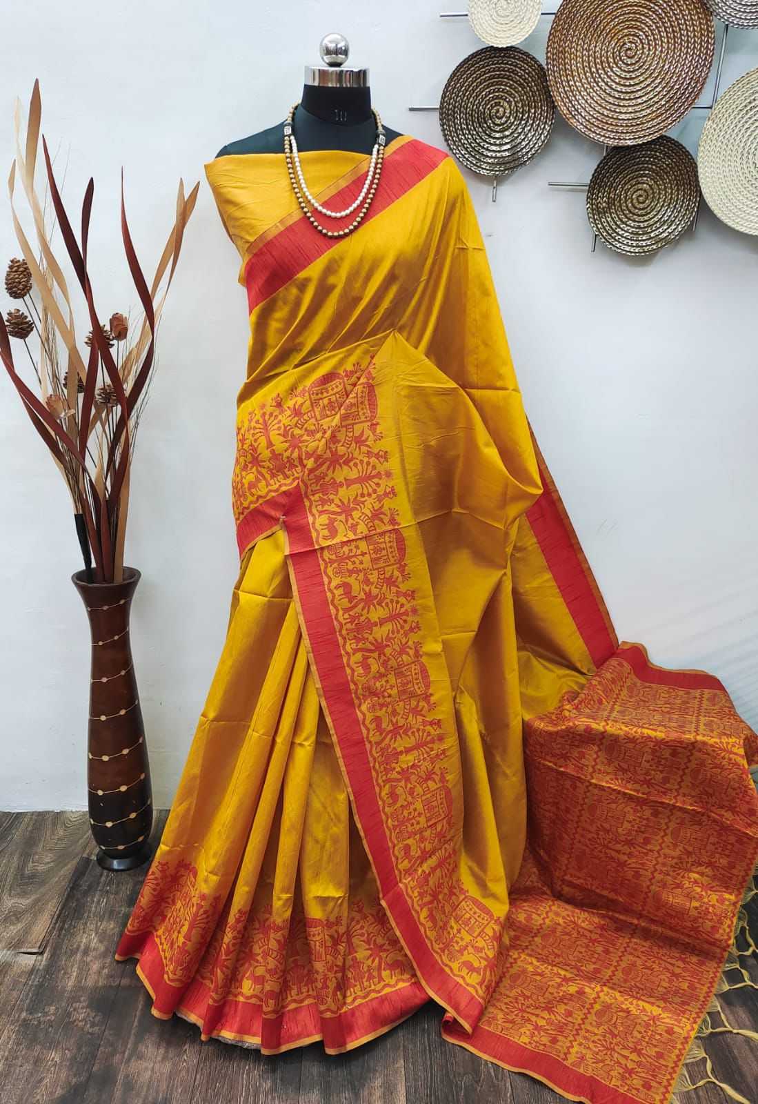 RAW Handloom Silk Saree