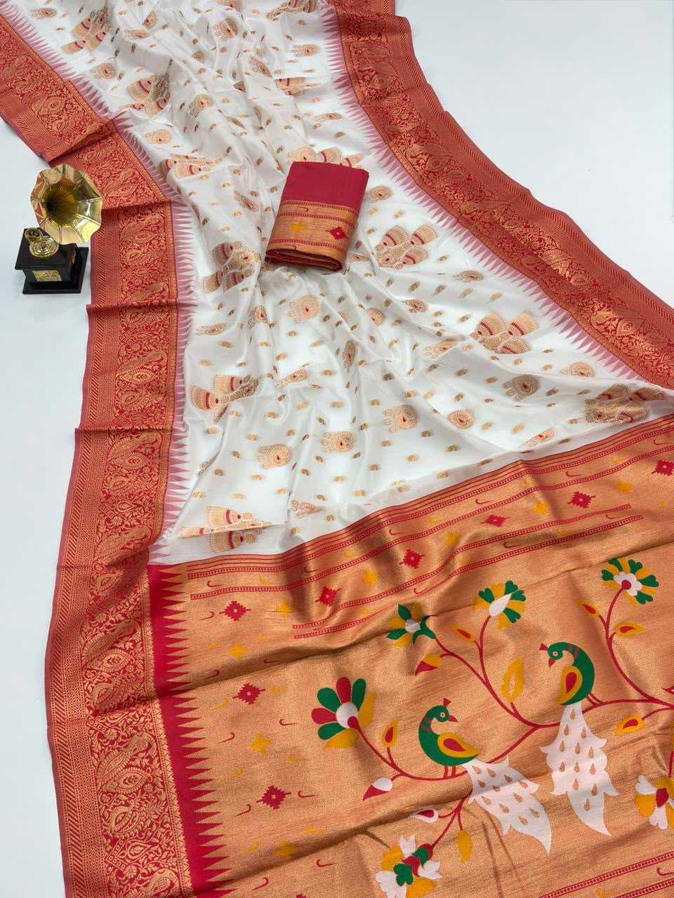 Rutrang Paithani Silk Saree