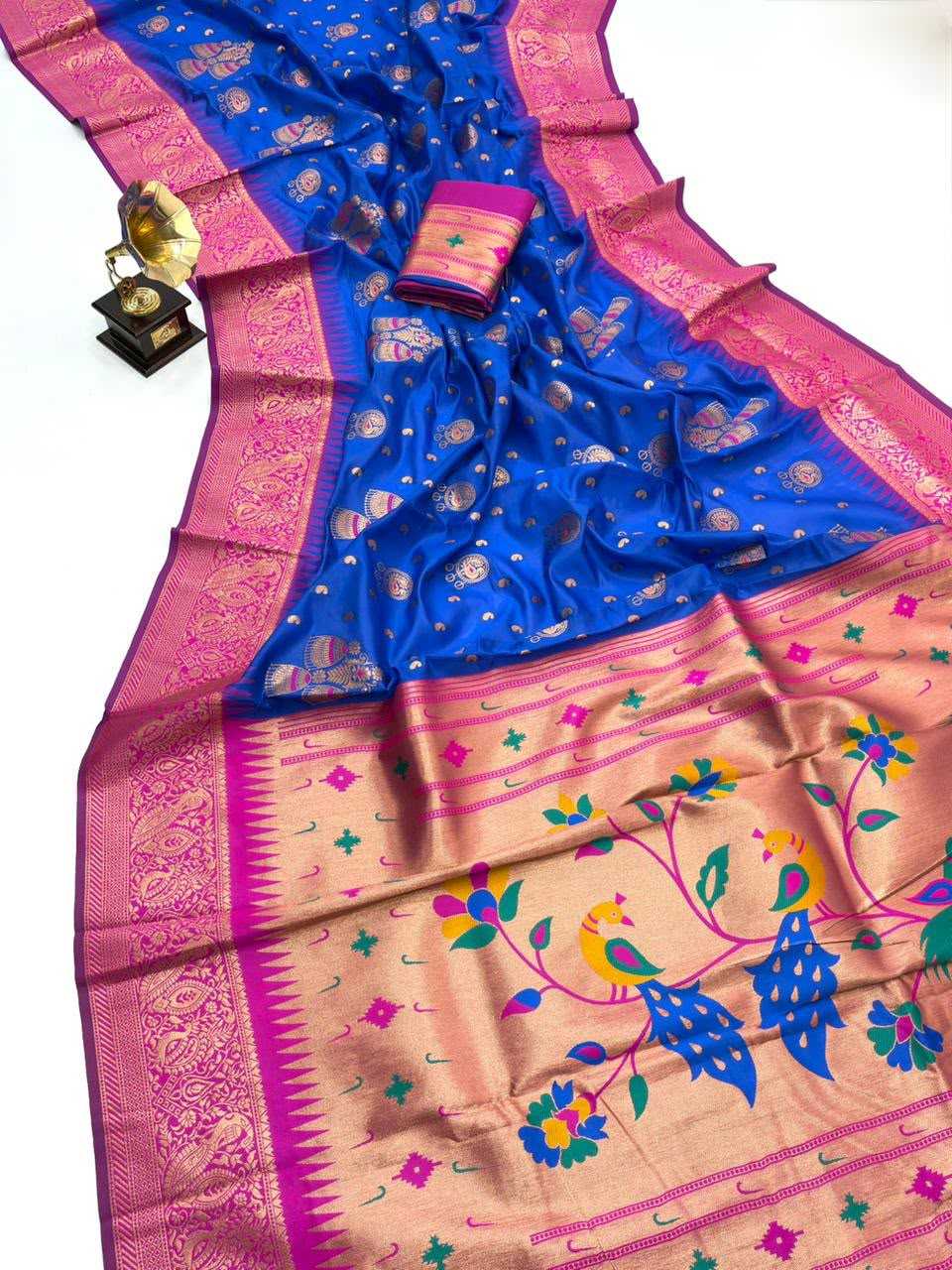 Rutrang Paithani Silk Saree