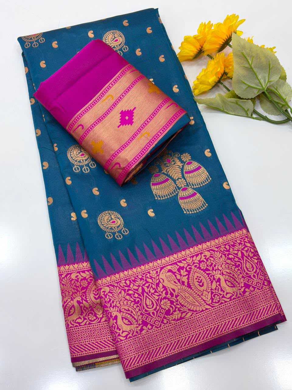 Rutrang Paithani Silk Saree
