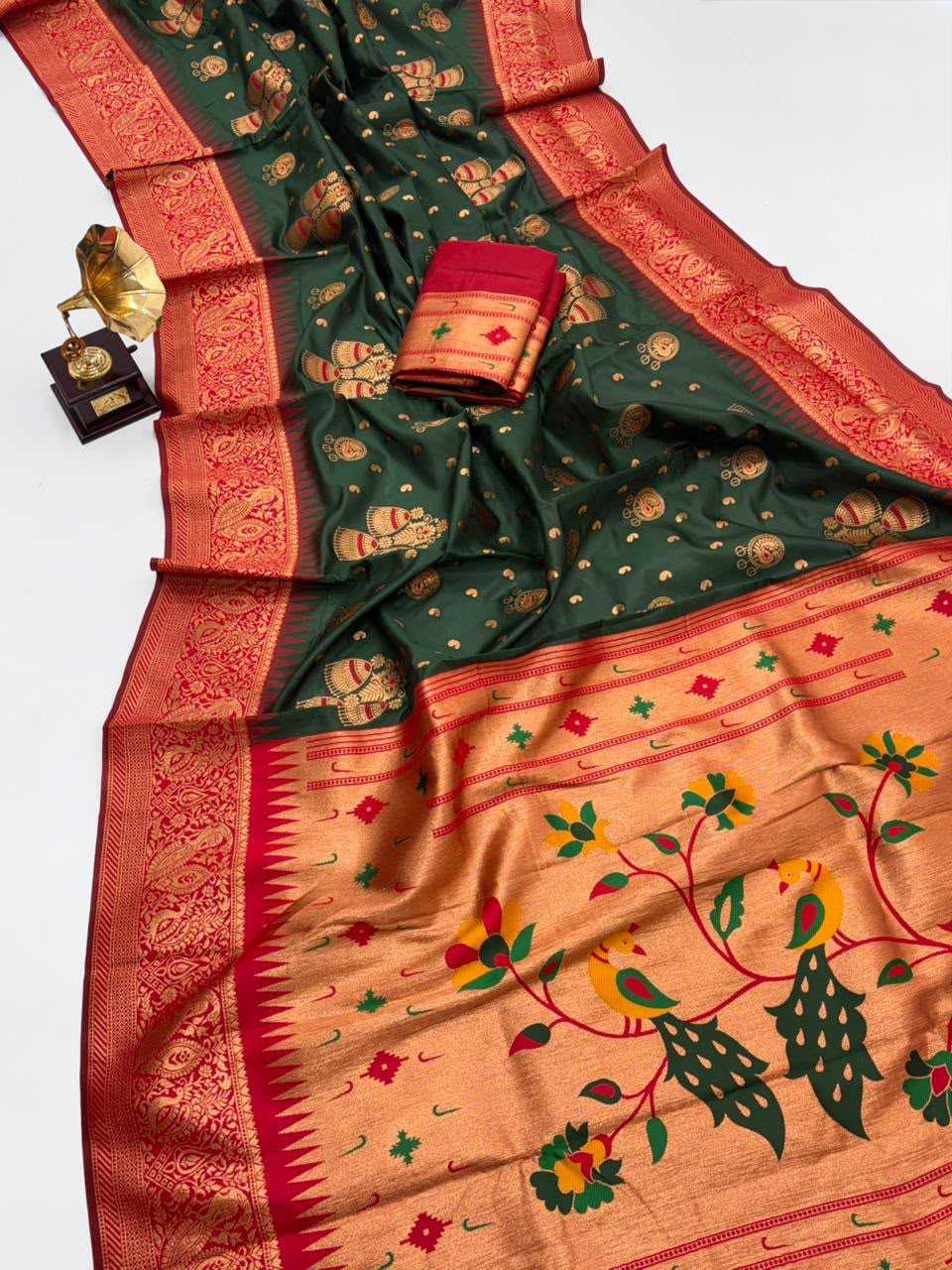 Rutrang Paithani Silk Saree