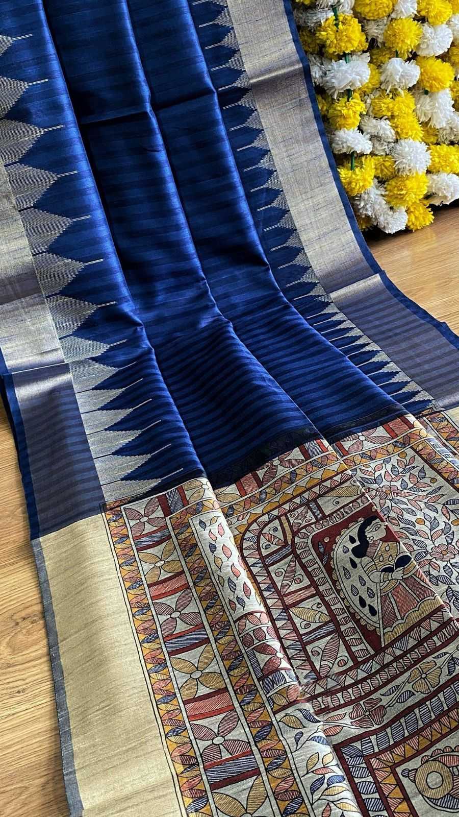 Rutrang Tussar Silk Printed Saree
