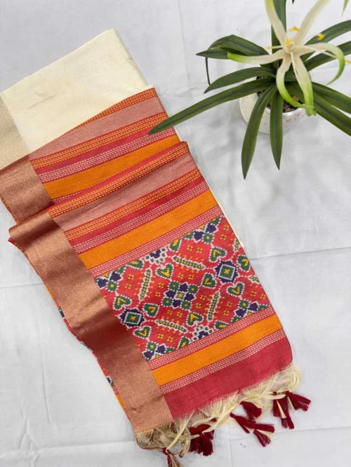 Sadabahar Khadi Designer Saree