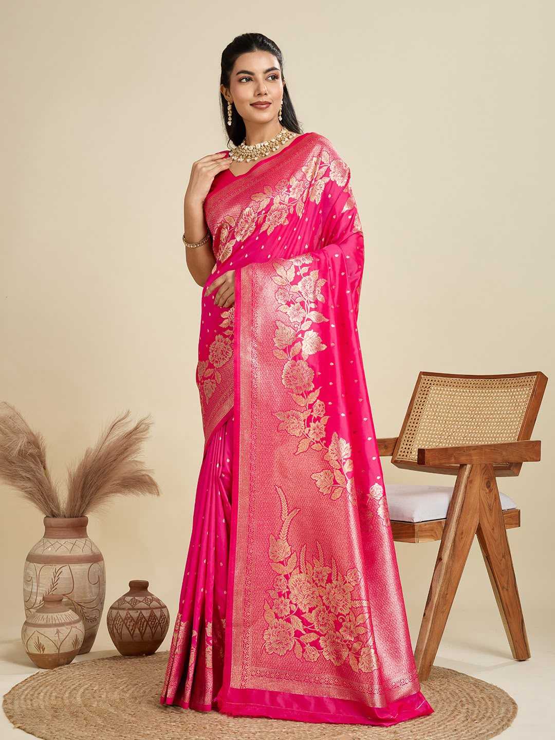 Sakina Kanjivaram Silk Kanjeevaram Saree