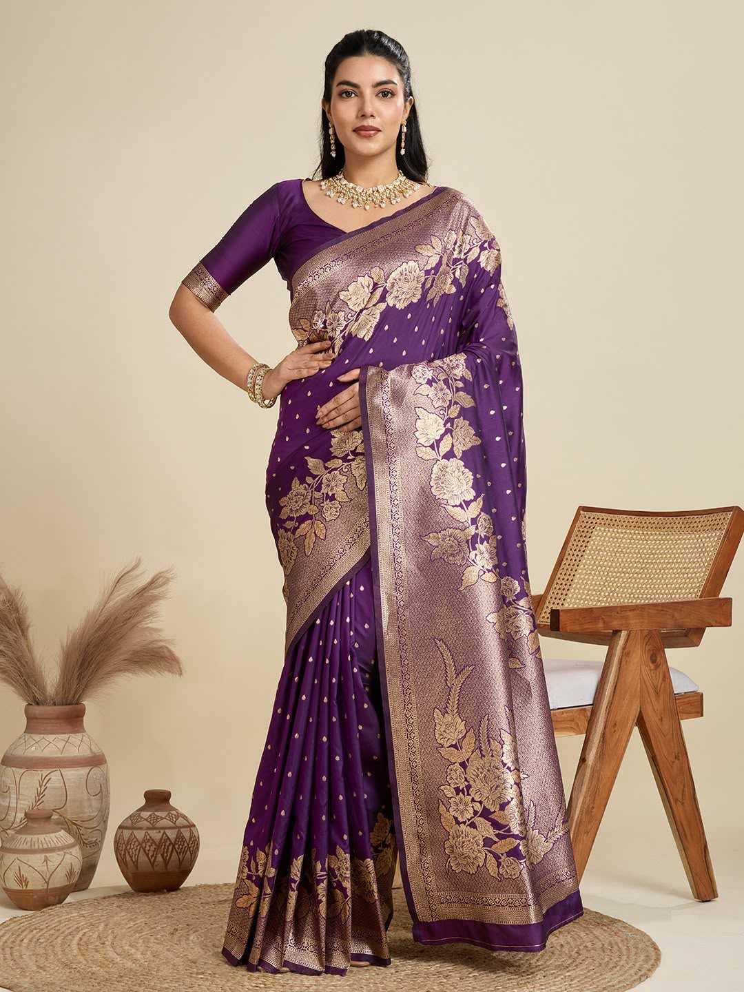 Sakina Kanjivaram Silk Kanjeevaram Saree
