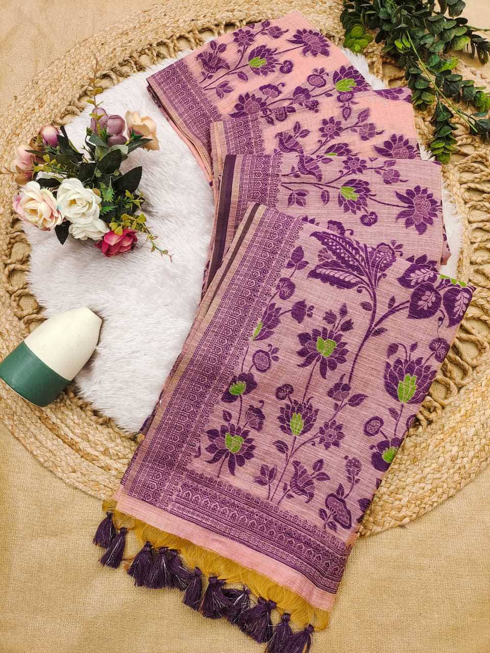 Sign Soft Cotton Floral Saree