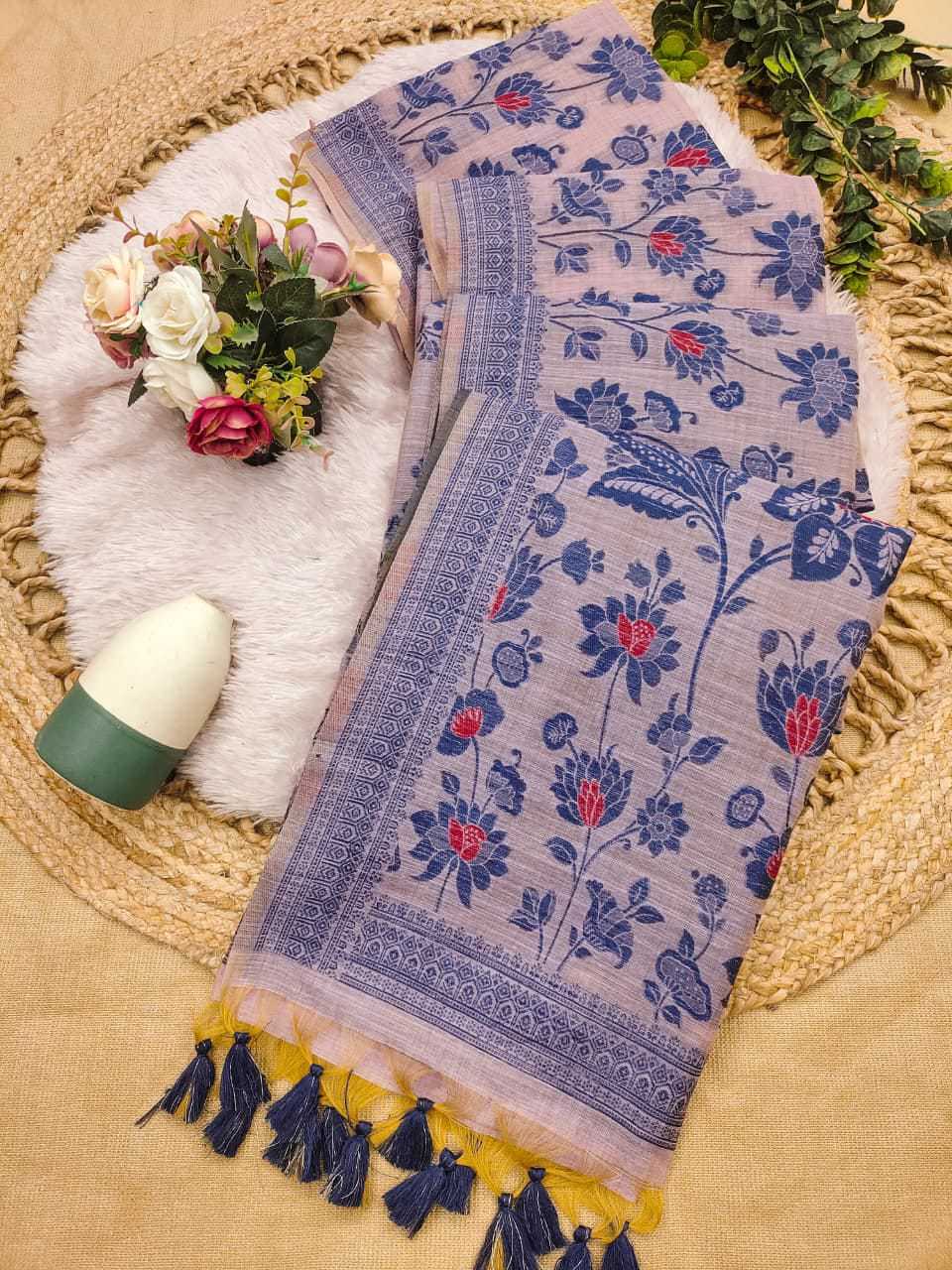Sign Soft Cotton Floral Saree