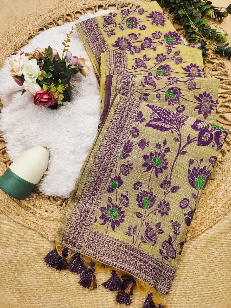 Sign Soft Cotton Floral Saree