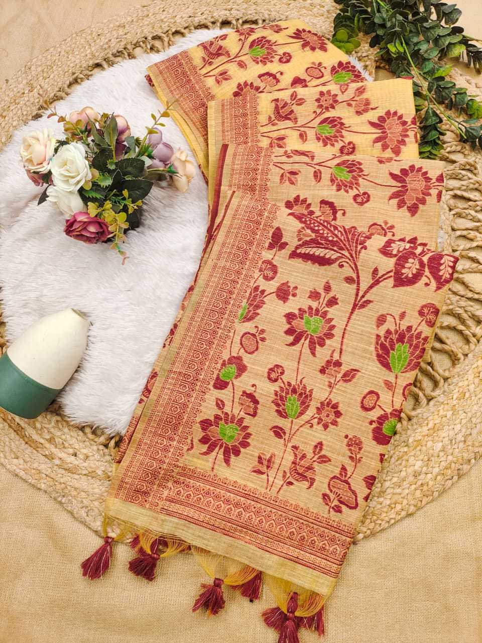 Sign Soft Cotton Floral Saree