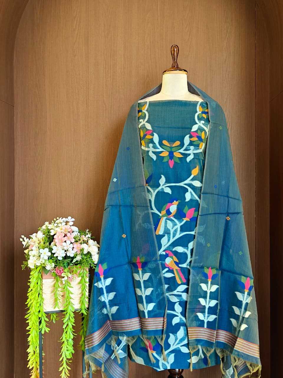 Cotton Suit in Blue