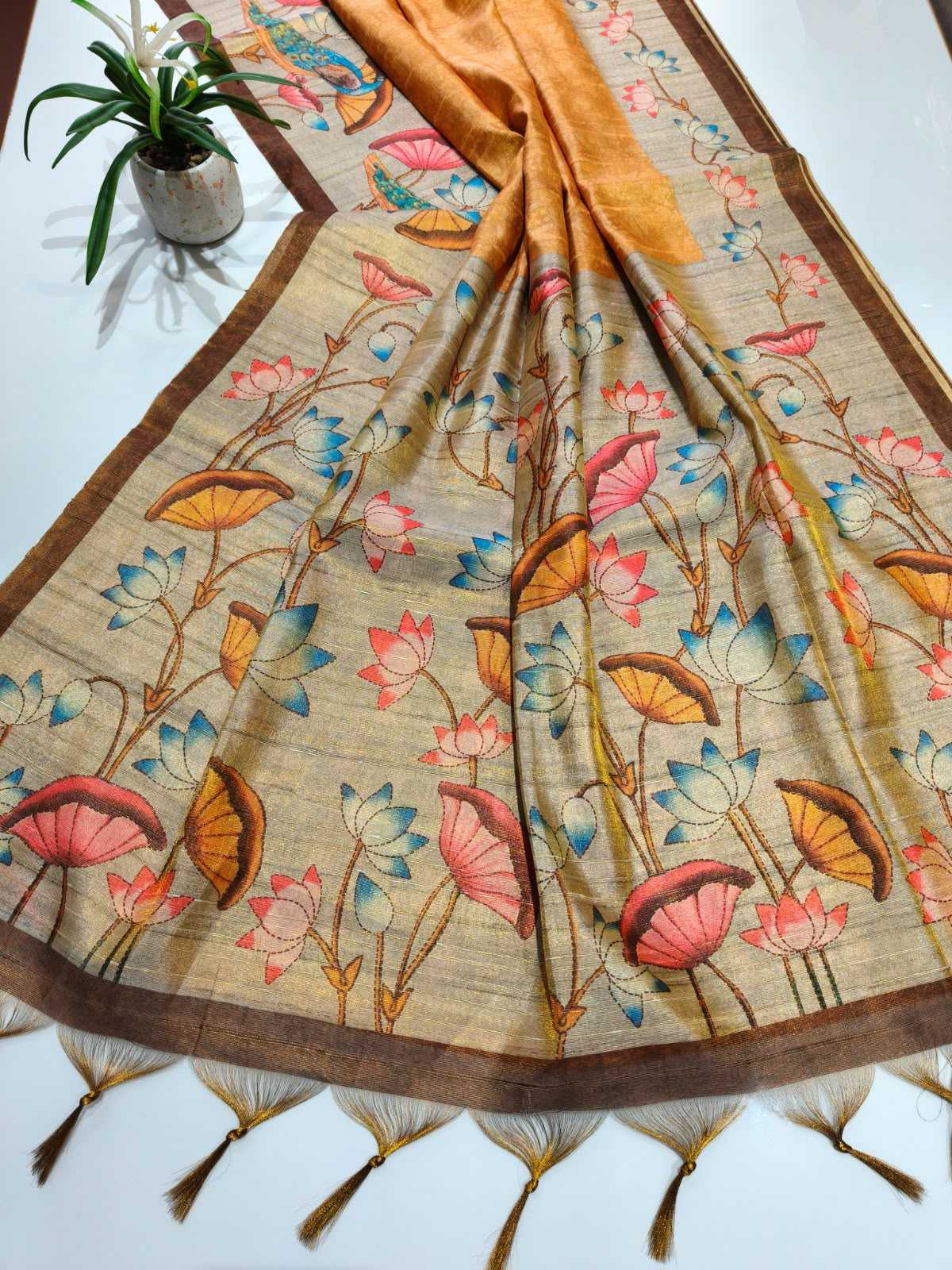 Tissue Tussar Silk Saree