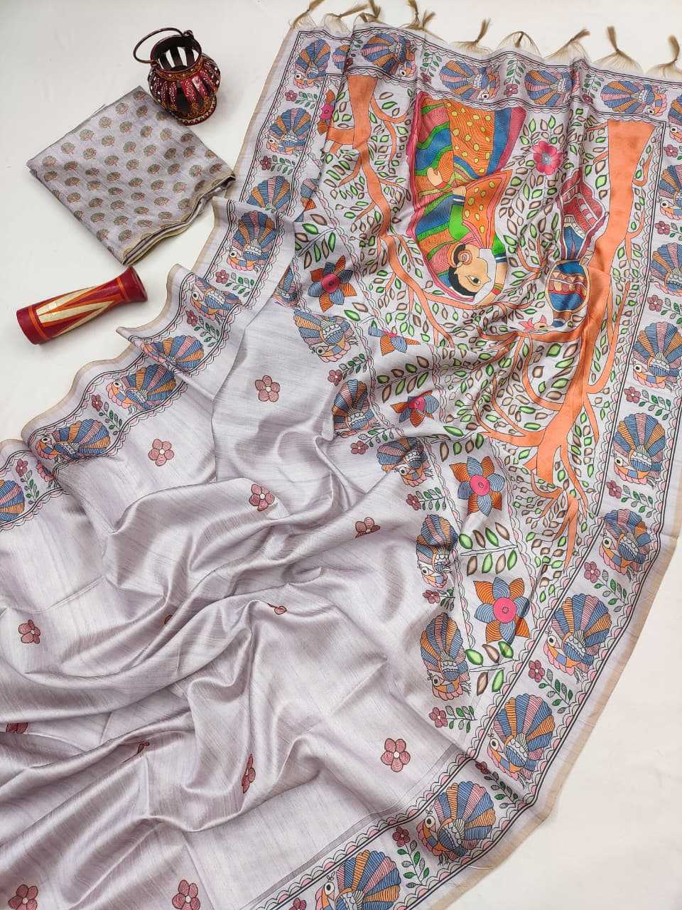 Yogita Tussar Silk Soft Saree