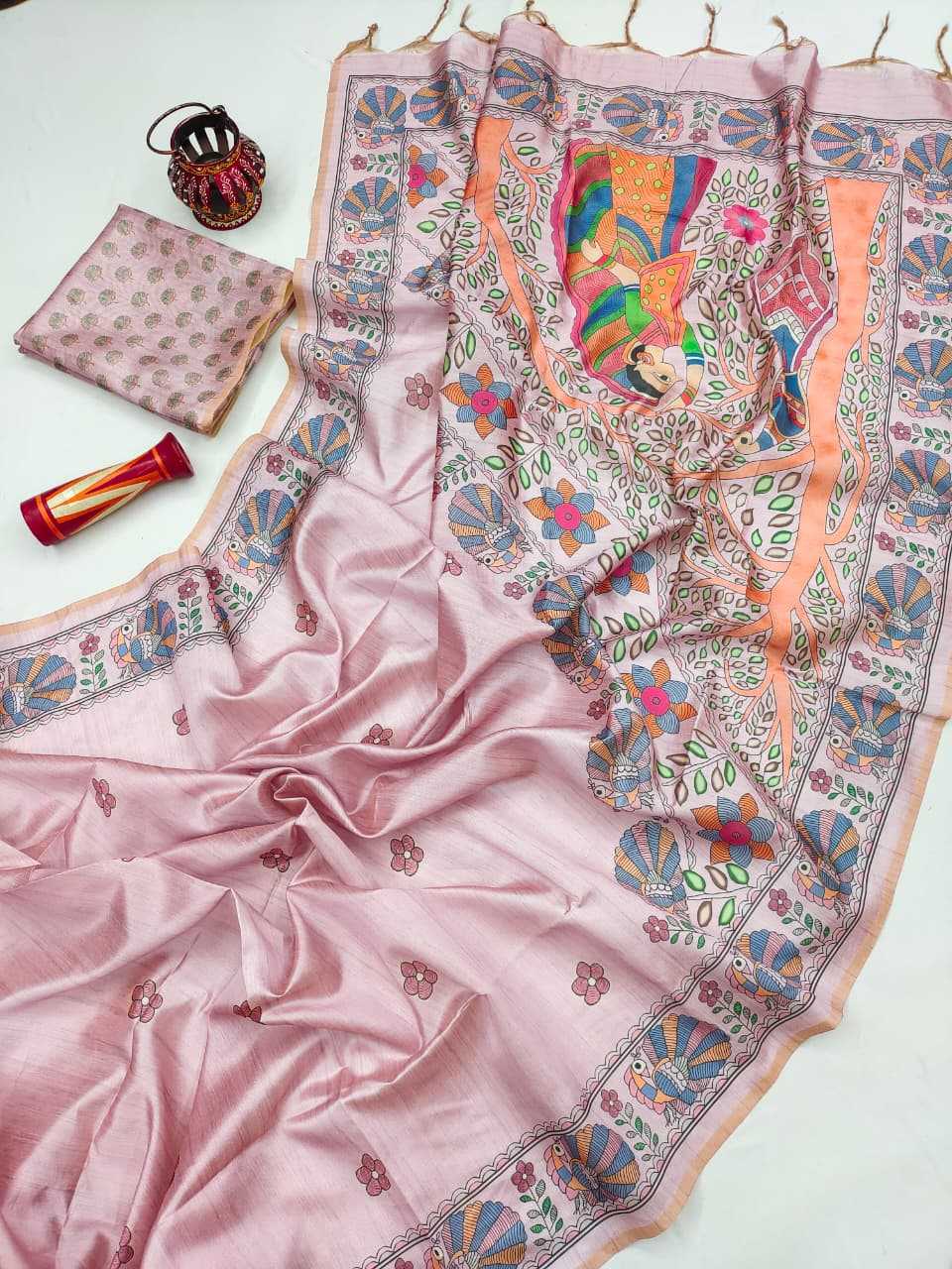 Yogita Tussar Silk Soft Saree