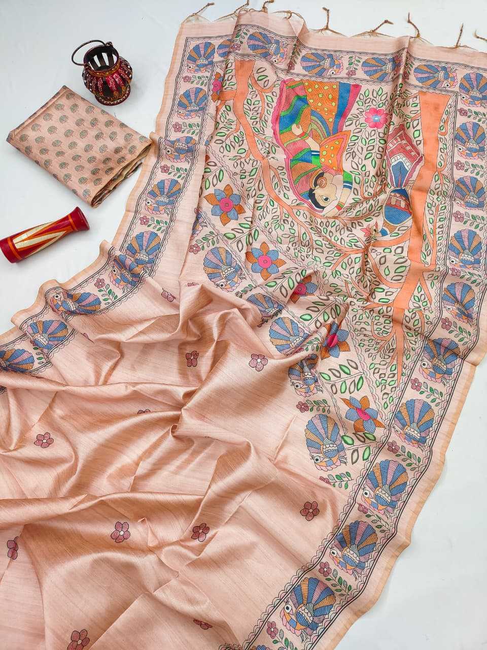 Yogita Tussar Silk Soft Saree
