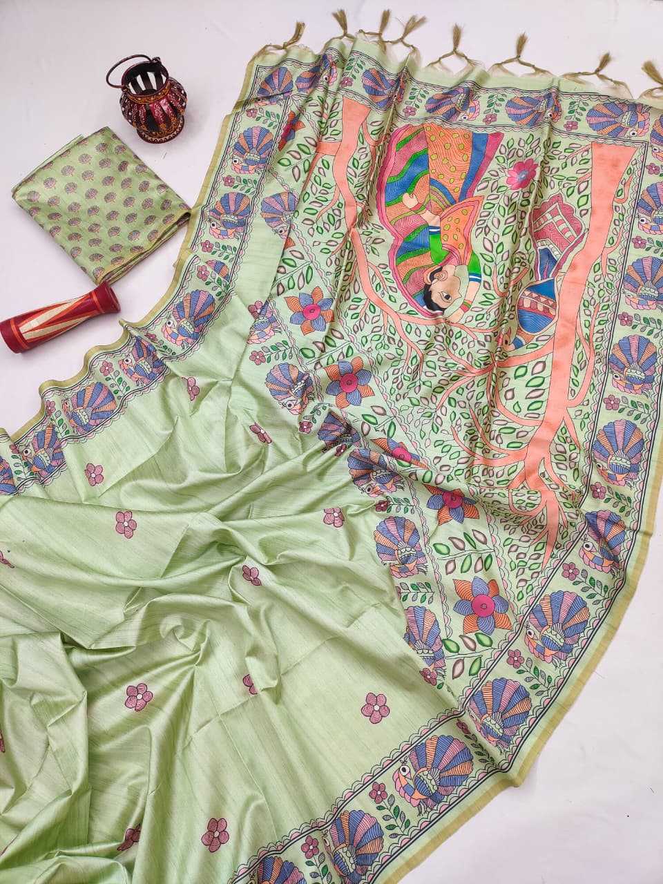 Yogita Tussar Silk Soft Saree