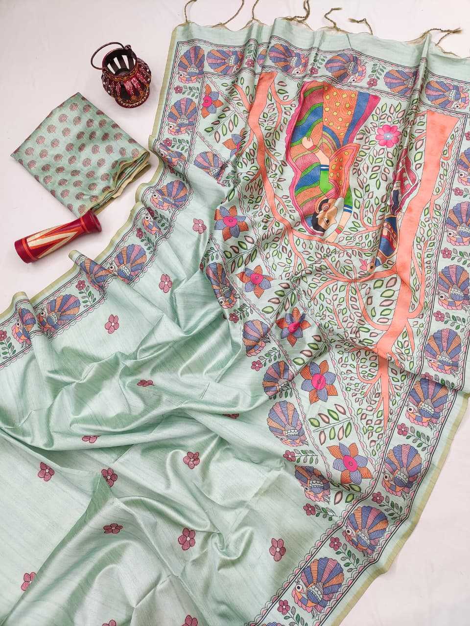 Yogita Tussar Silk Soft Saree