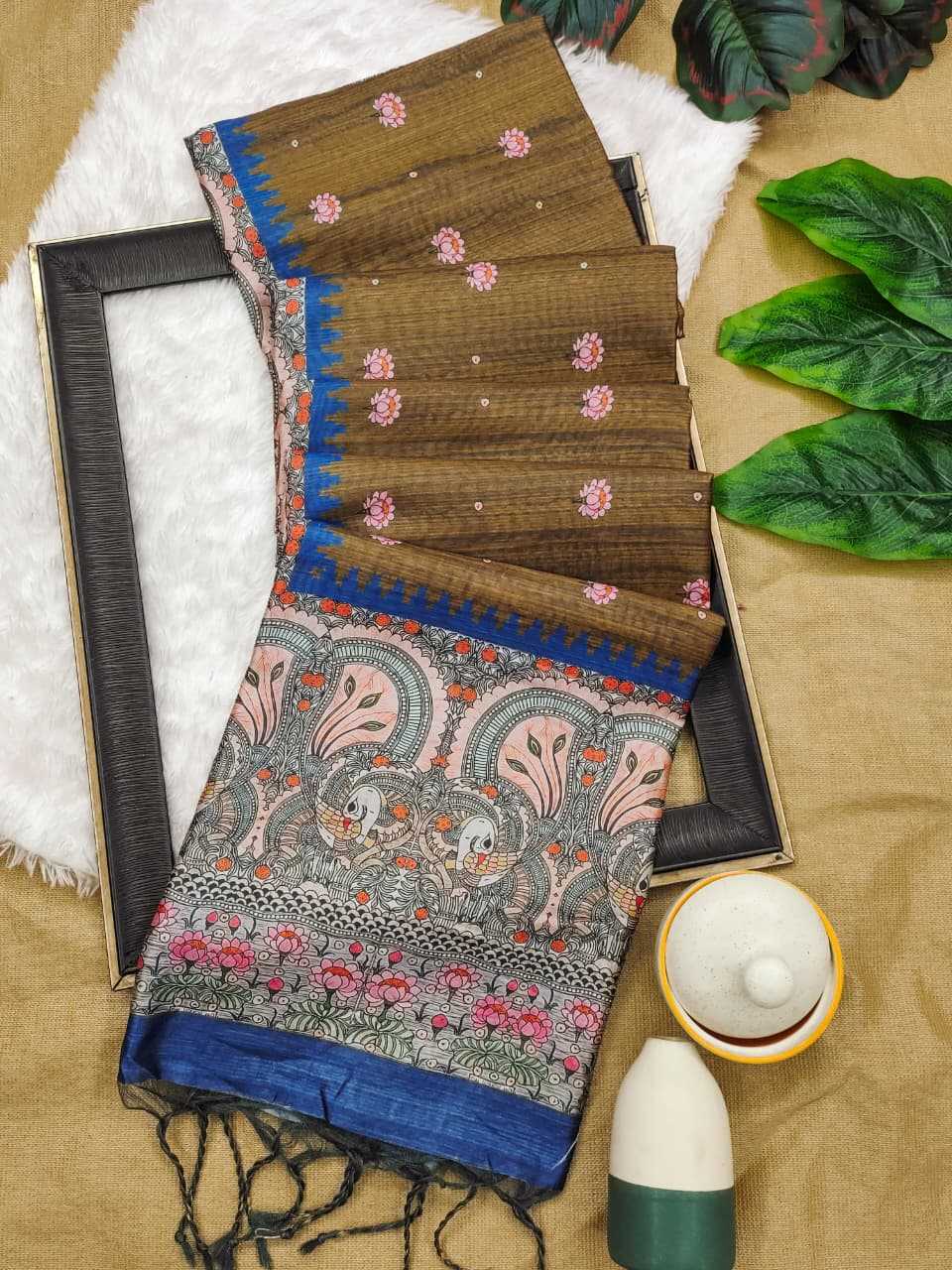 Yogita Lotus Tussar Silk Soft Saree