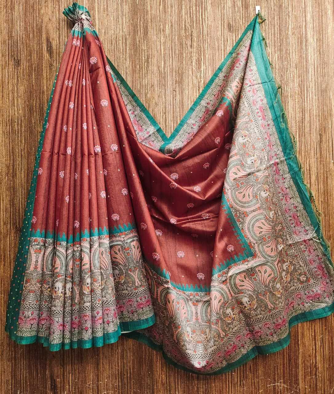 Yogita Lotus Tussar Silk Soft Saree