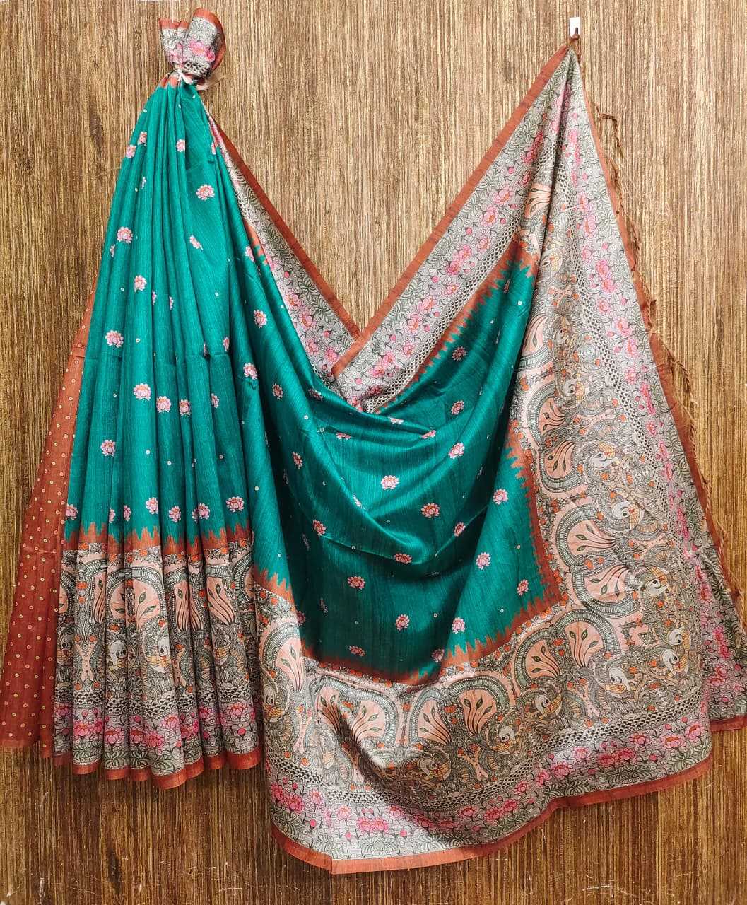 Yogita Lotus Tussar Silk Soft Saree