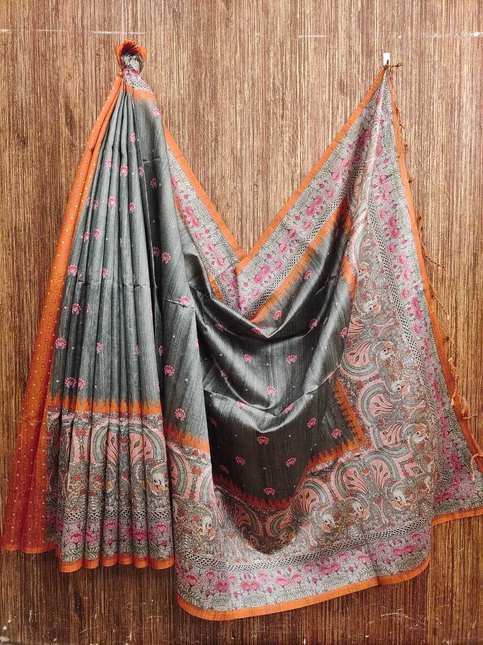 Yogita Lotus Tussar Silk Soft Saree