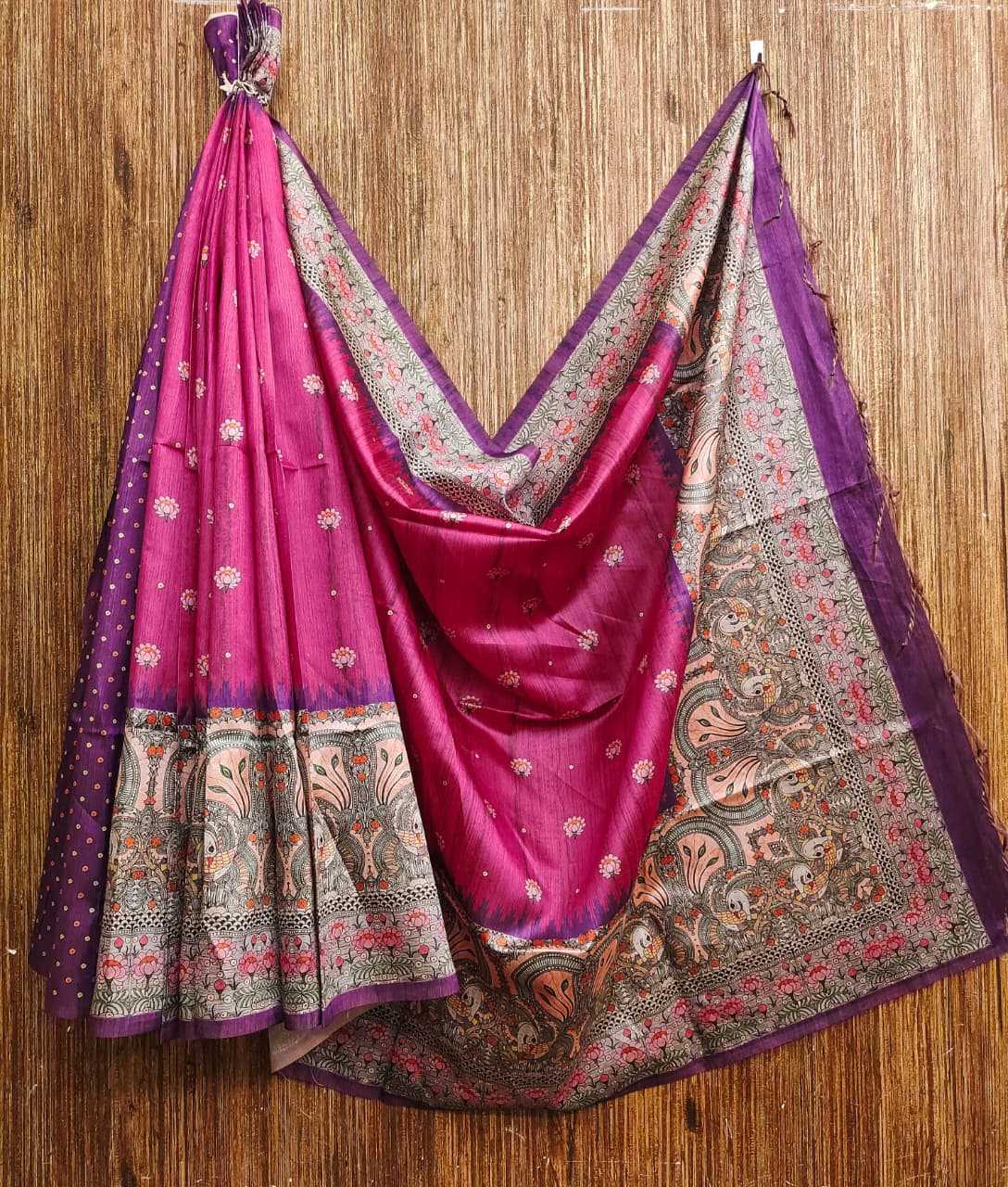 Yogita Lotus Tussar Silk Soft Saree