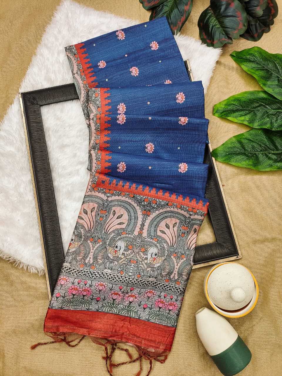 Yogita Lotus Tussar Silk Soft Saree