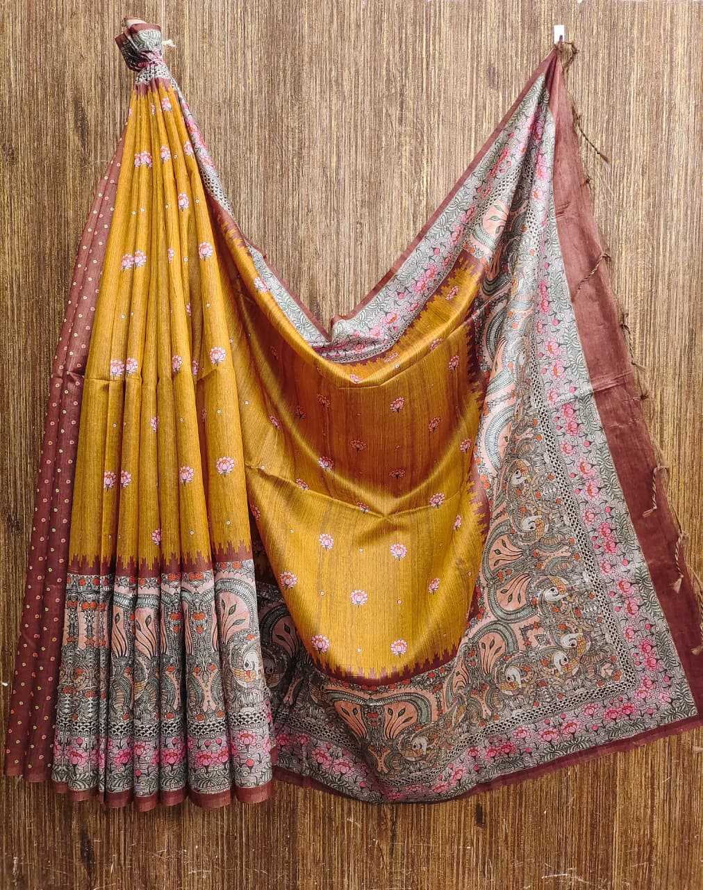 Yogita Lotus Tussar Silk Soft Saree