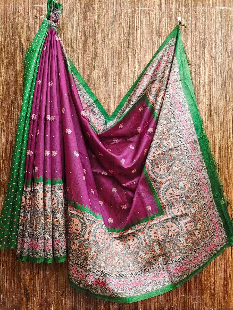 Yogita Lotus Tussar Silk Soft Saree