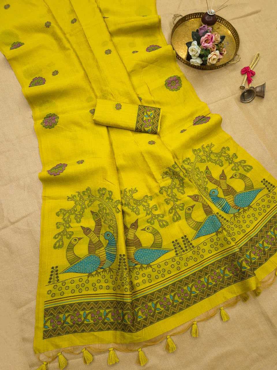 Zoya Silk Linen Designer Saree