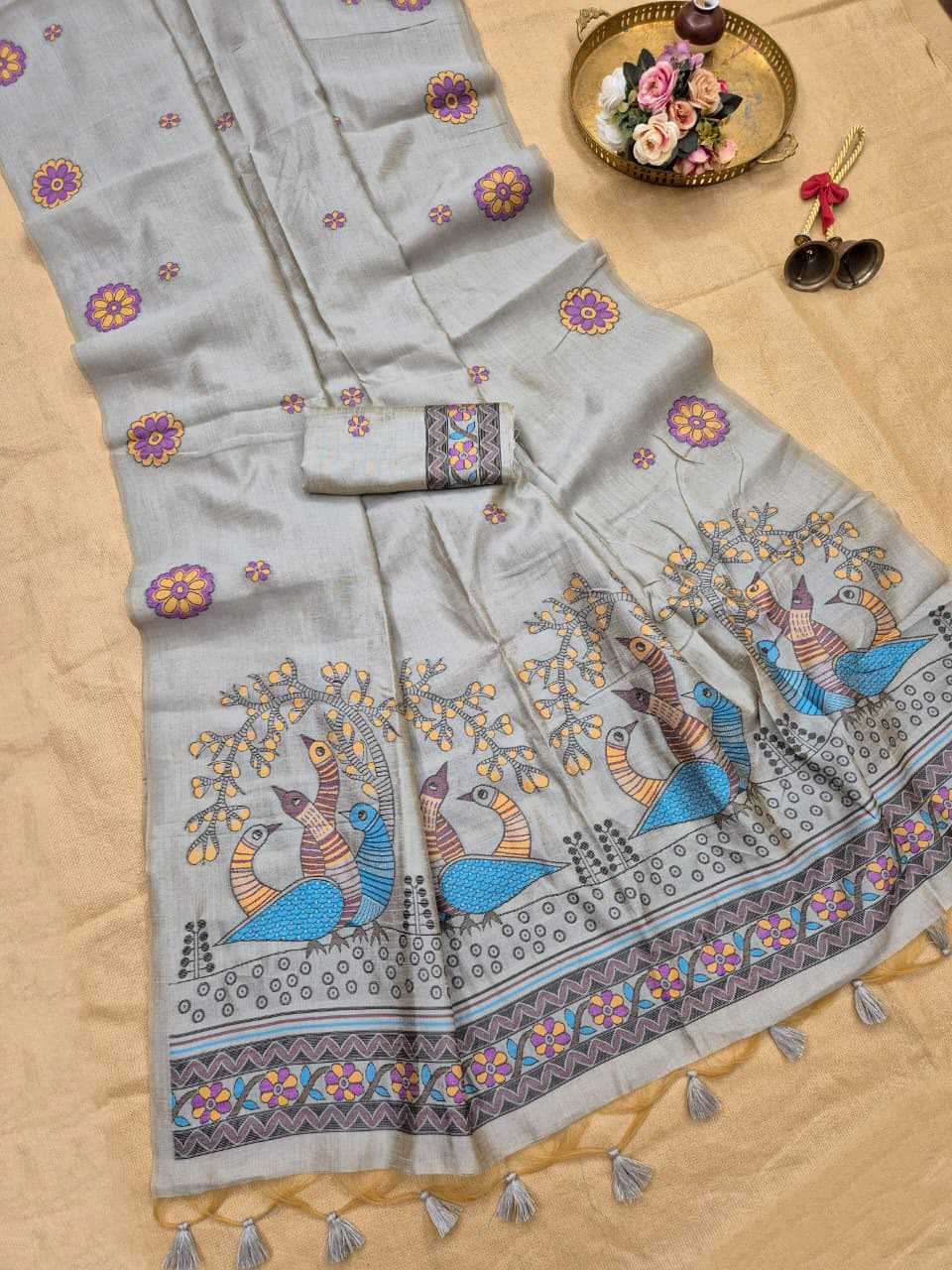 Zoya Silk Linen Designer Saree