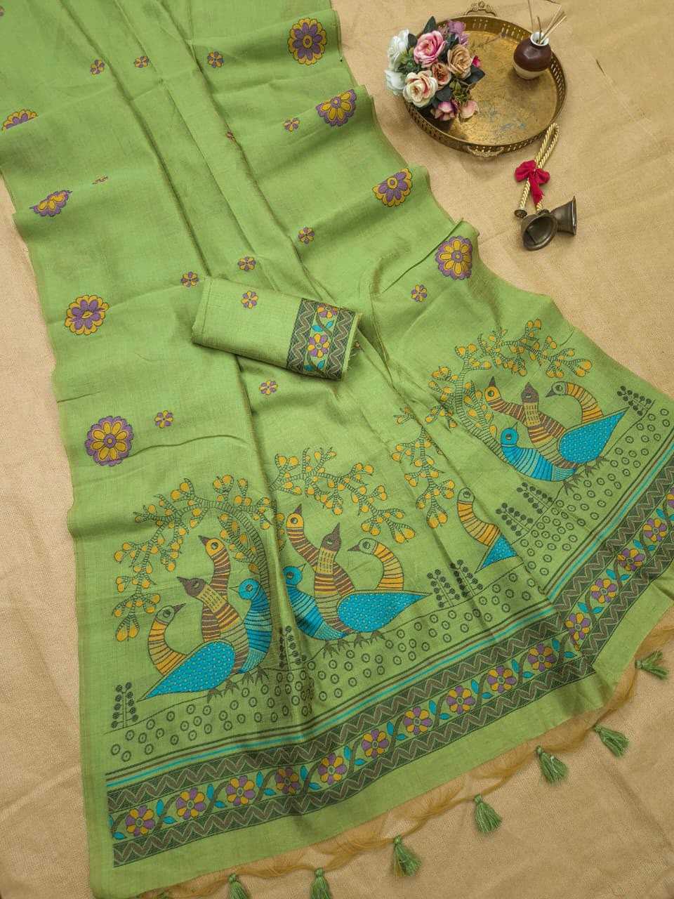 Zoya Silk Linen Designer Saree