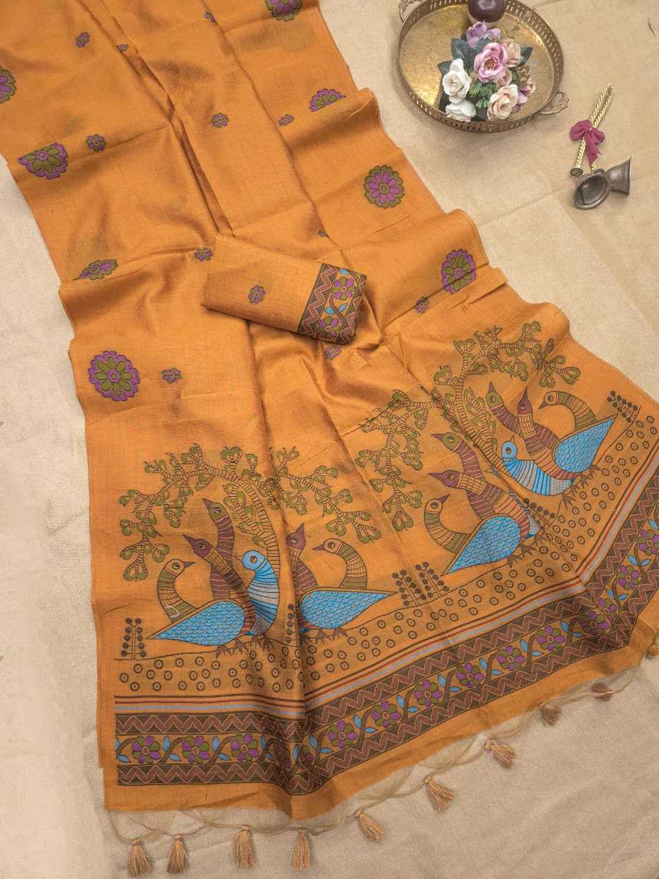 Zoya Silk Linen Designer Saree