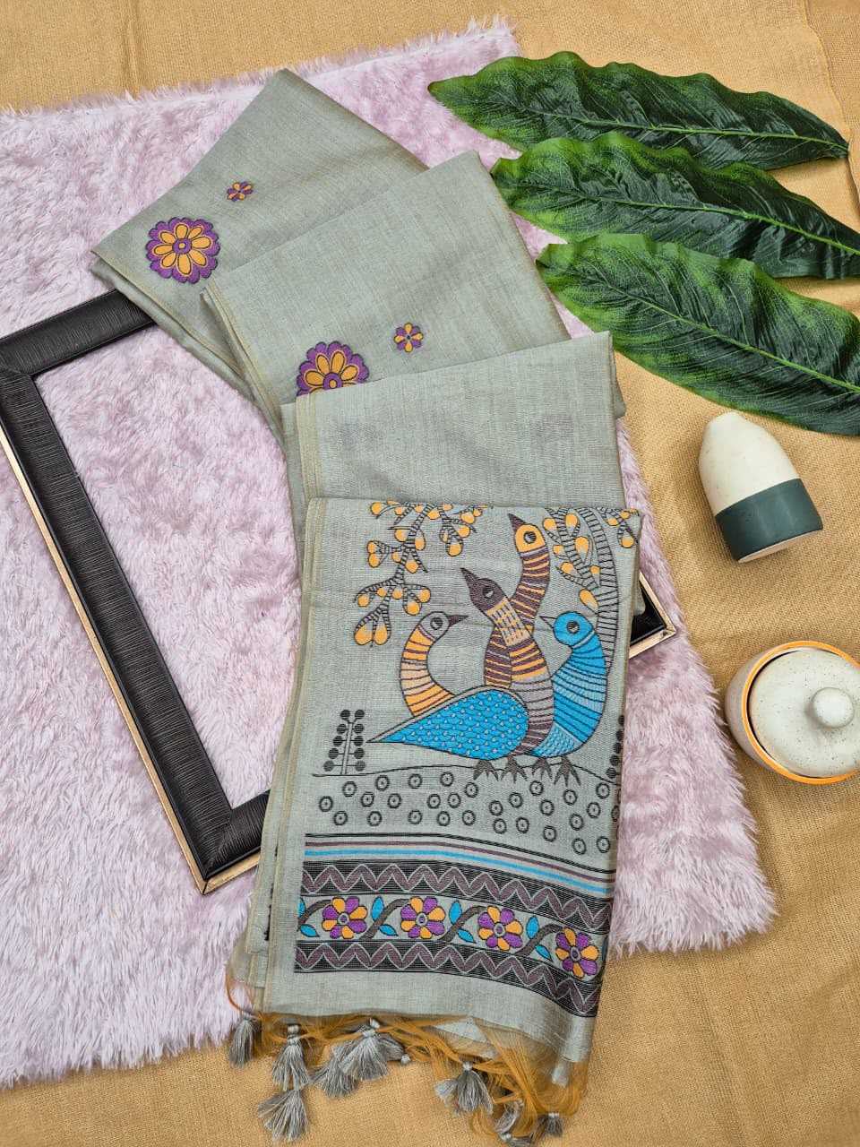 Zoya Silk Linen Designer Saree