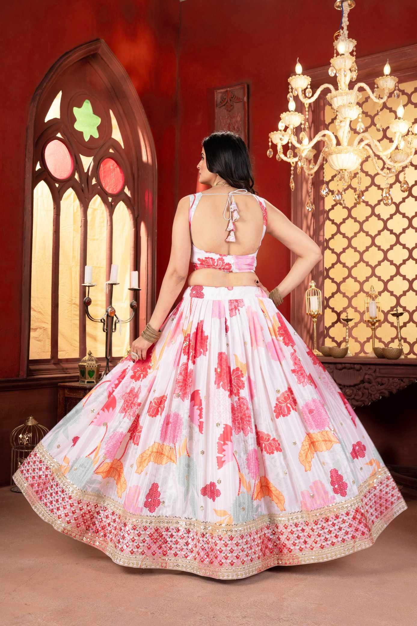 Chinon Silk Fancy Lehenga