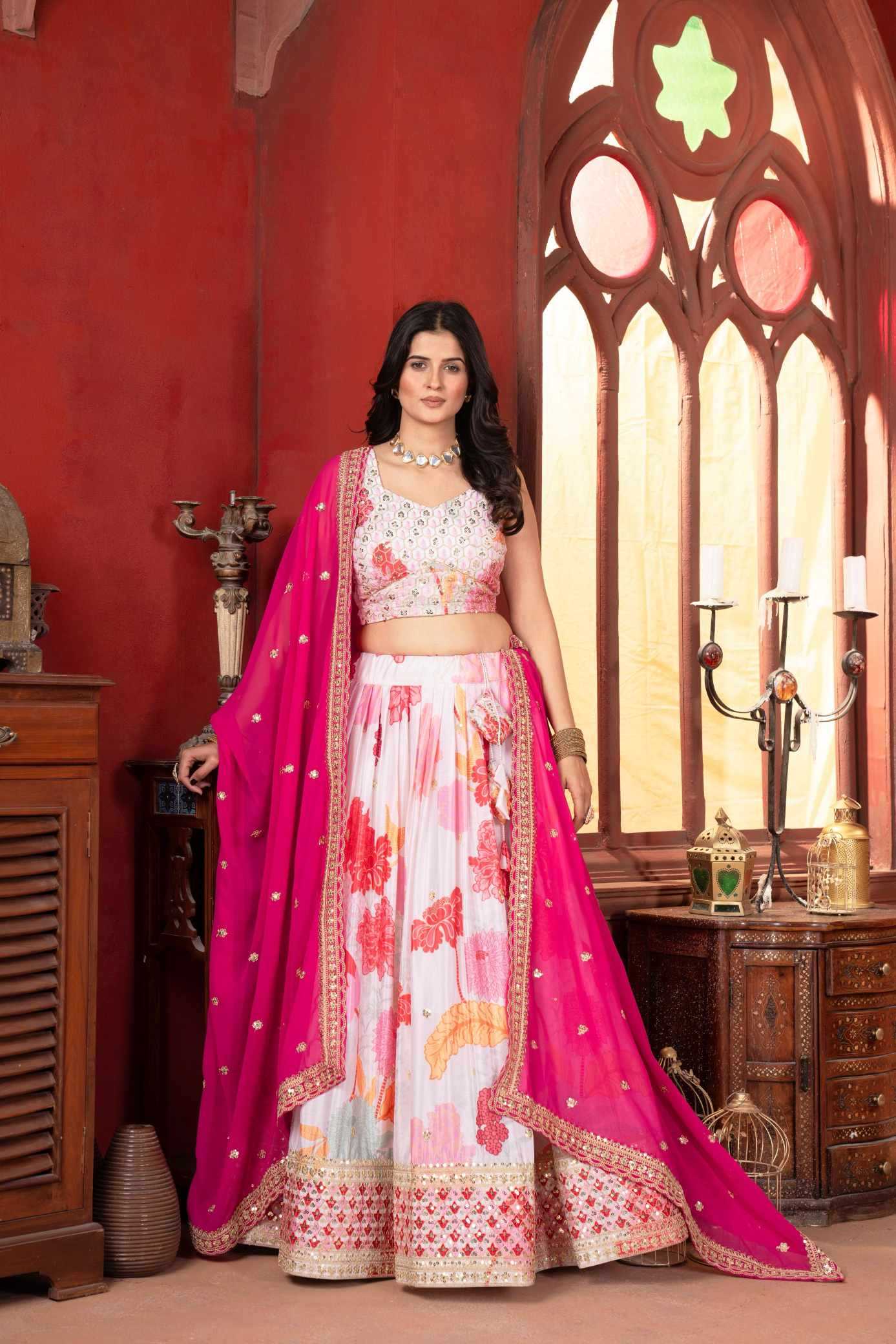 Chinon Silk Fancy Lehenga