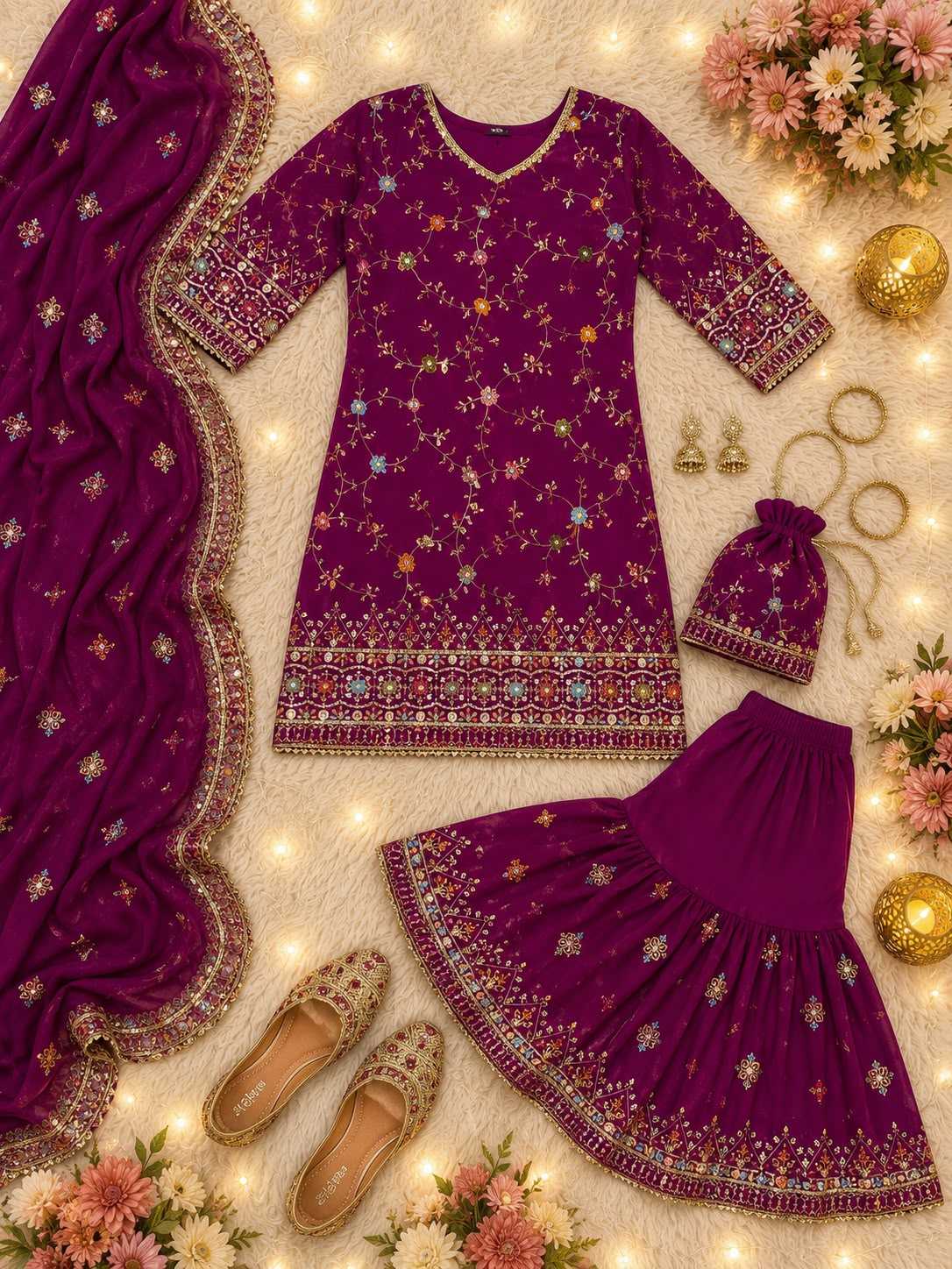 Faux Georgette Kurti