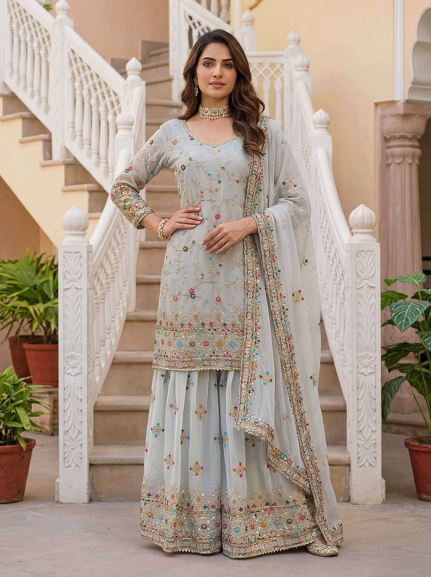Faux Georgette Kurti