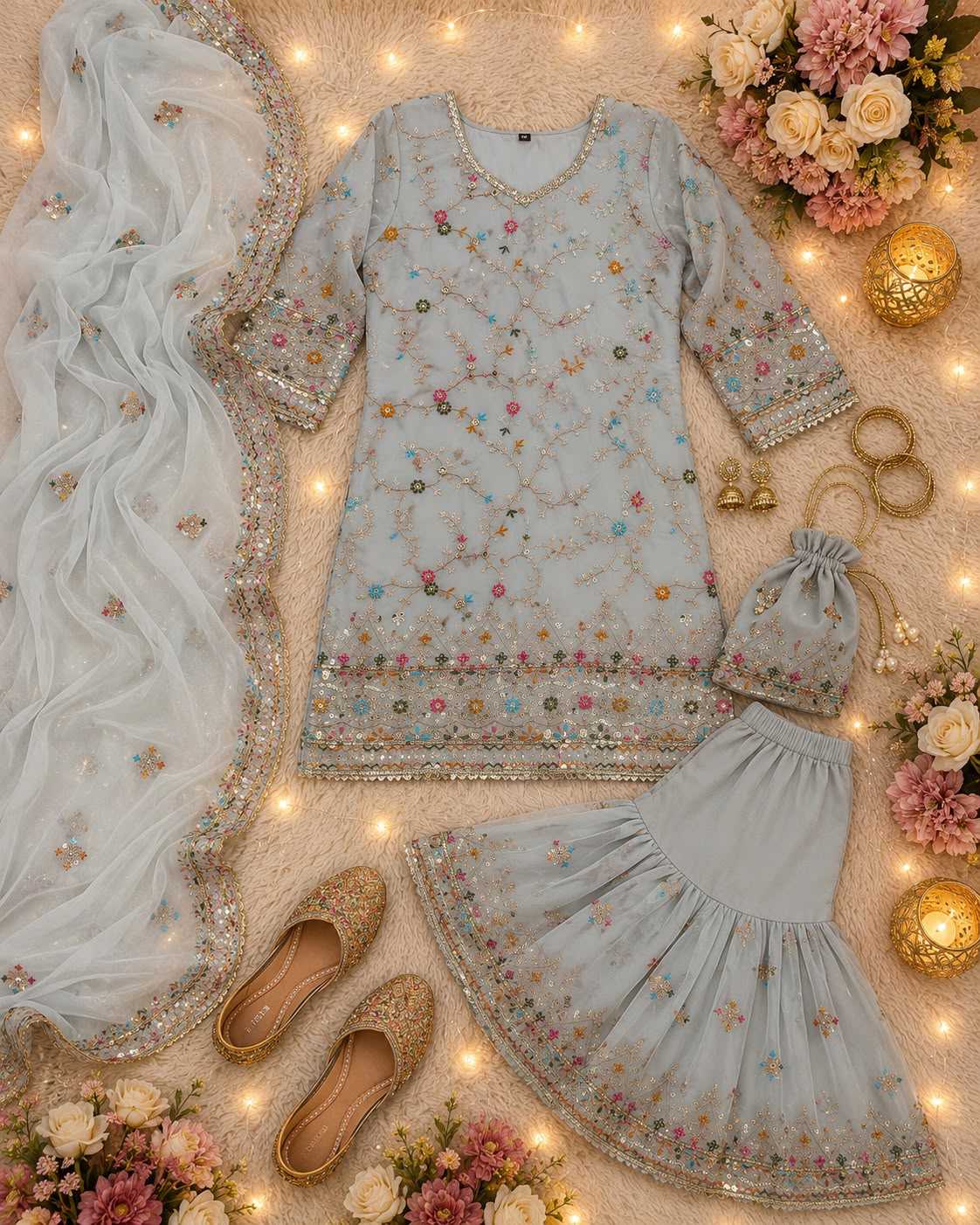 Faux Georgette Kurti