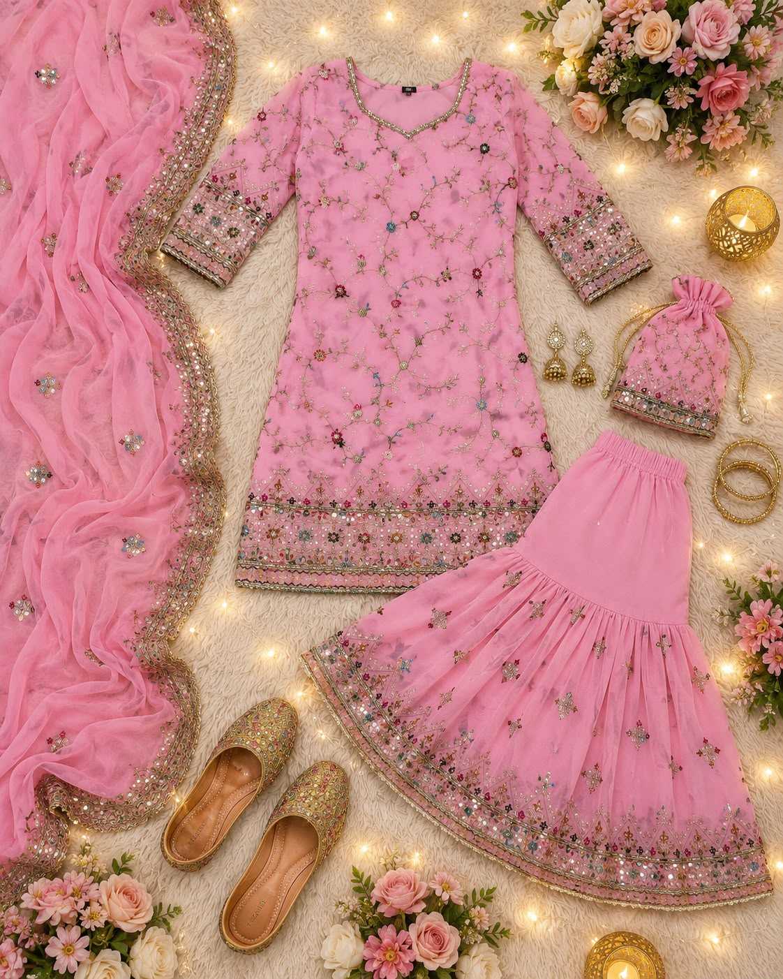 Faux Georgette Kurti